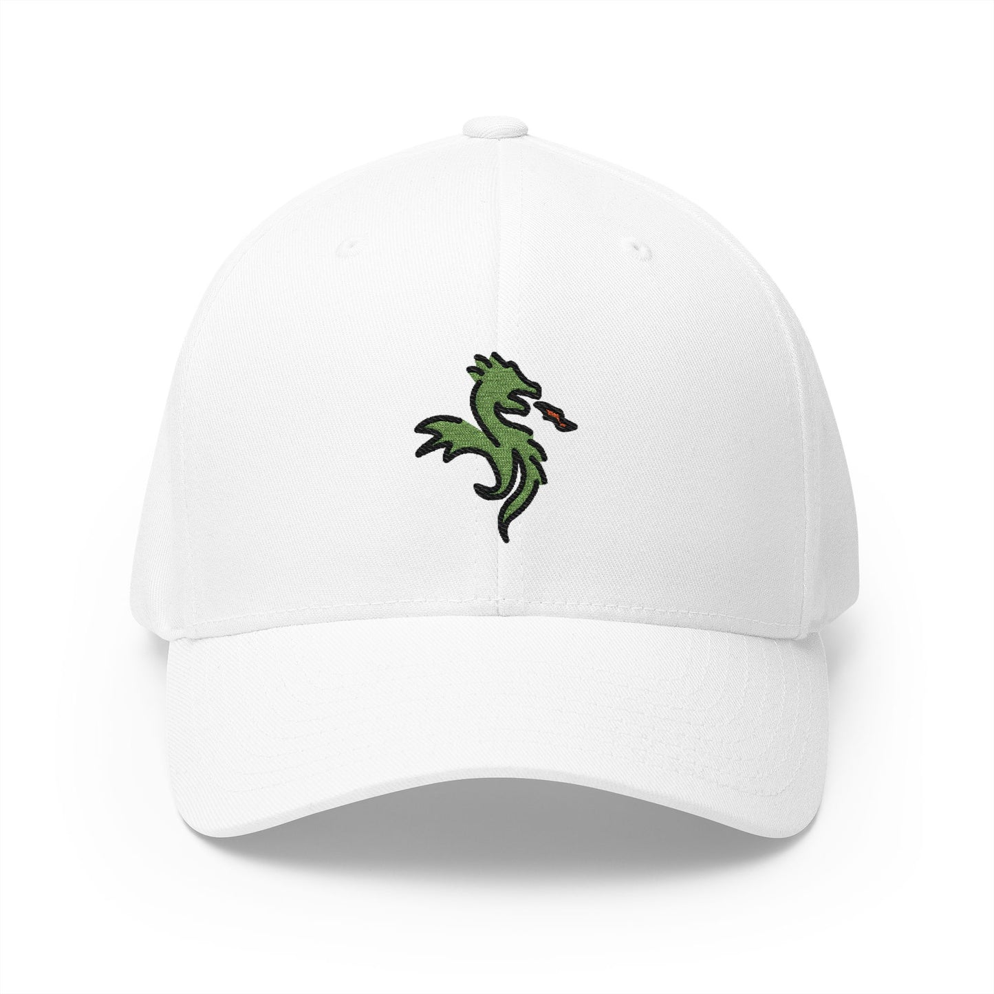 Dragon Emoji White Cap – Premium by Capmoji
