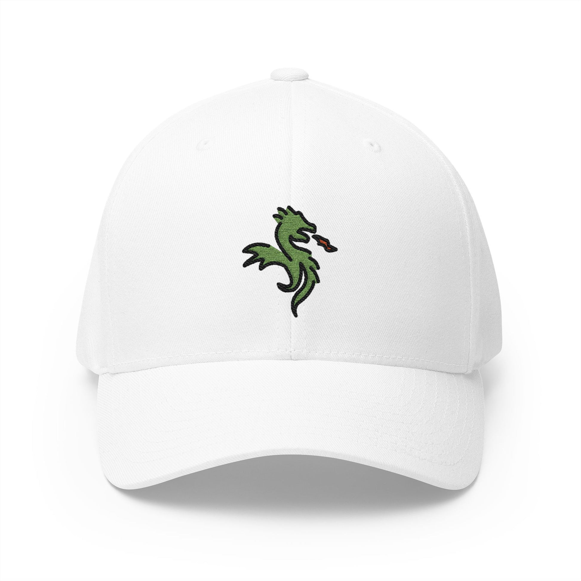 Dragon Emoji White Cap – Premium by Capmoji