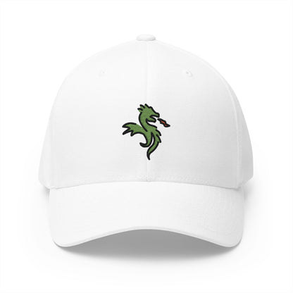 Dragon Emoji White Cap – Premium by Capmoji