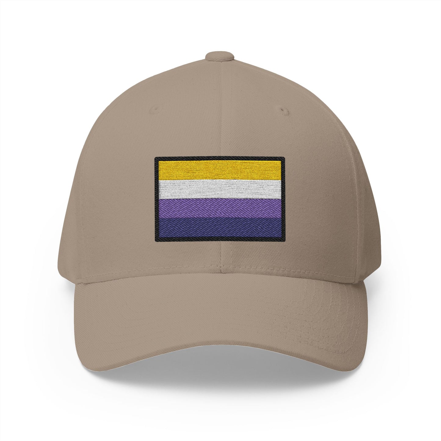 Nonbinary Emoji Khaki Cap – Premium by Capmoji
