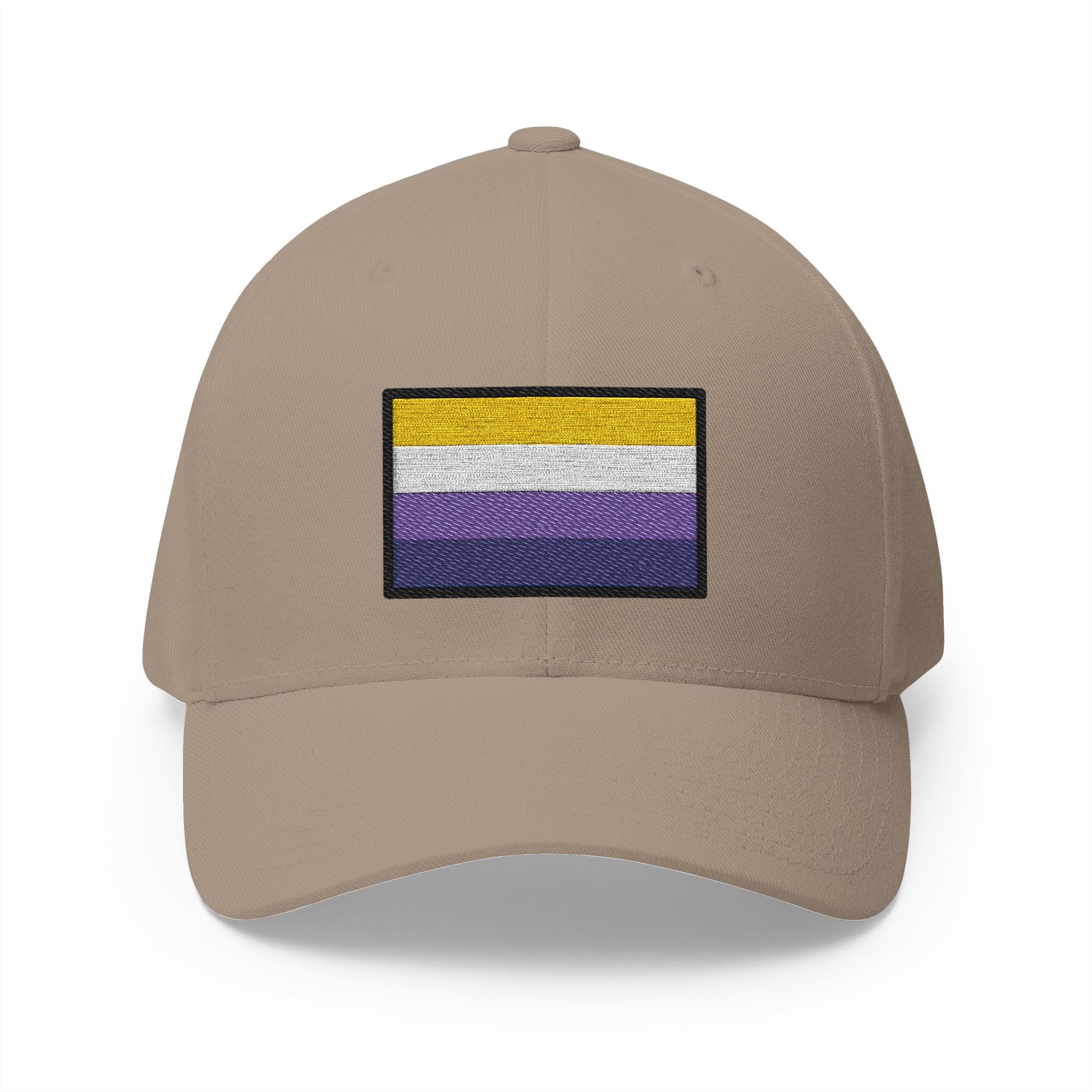 Nonbinary Emoji Khaki Cap – Premium by Capmoji