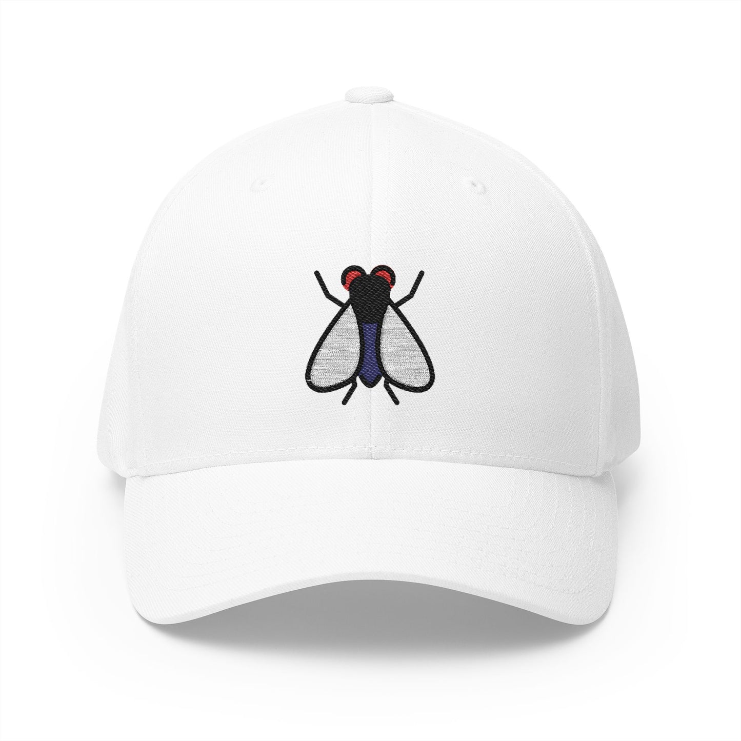 Fly Emoji White Cap – Premium by Capmoji