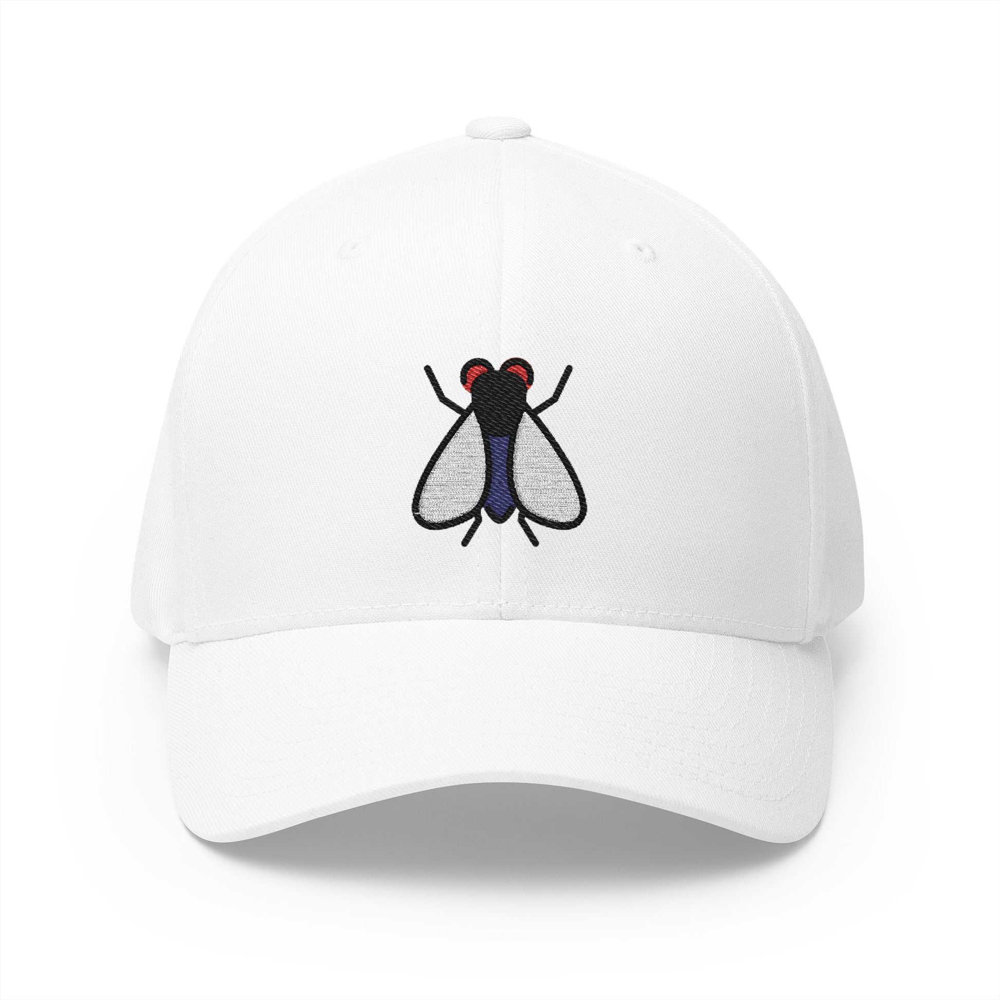 Fly Emoji White Cap – Premium by Capmoji