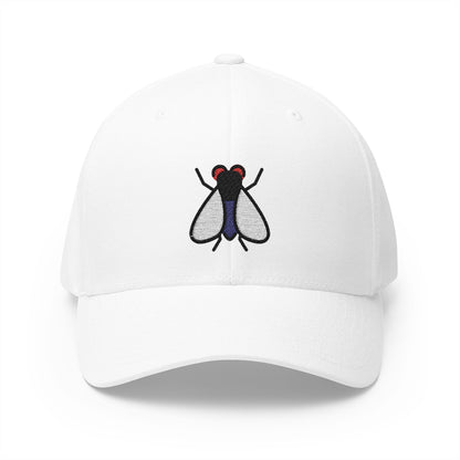 Fly Emoji White Cap – Premium by Capmoji
