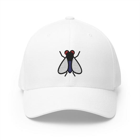 Fly Emoji White Cap – Premium by Capmoji