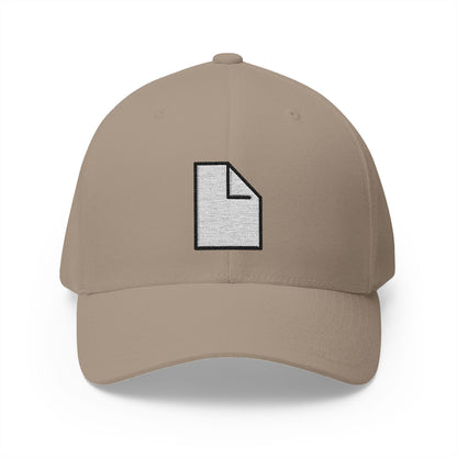 Page Facing Up Emoji Khaki Cap – Premium by Capmoji