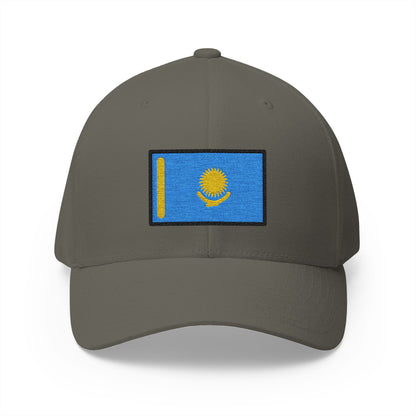 Flag: Kazakhstan Emoji Olive Cap – Premium by Capmoji