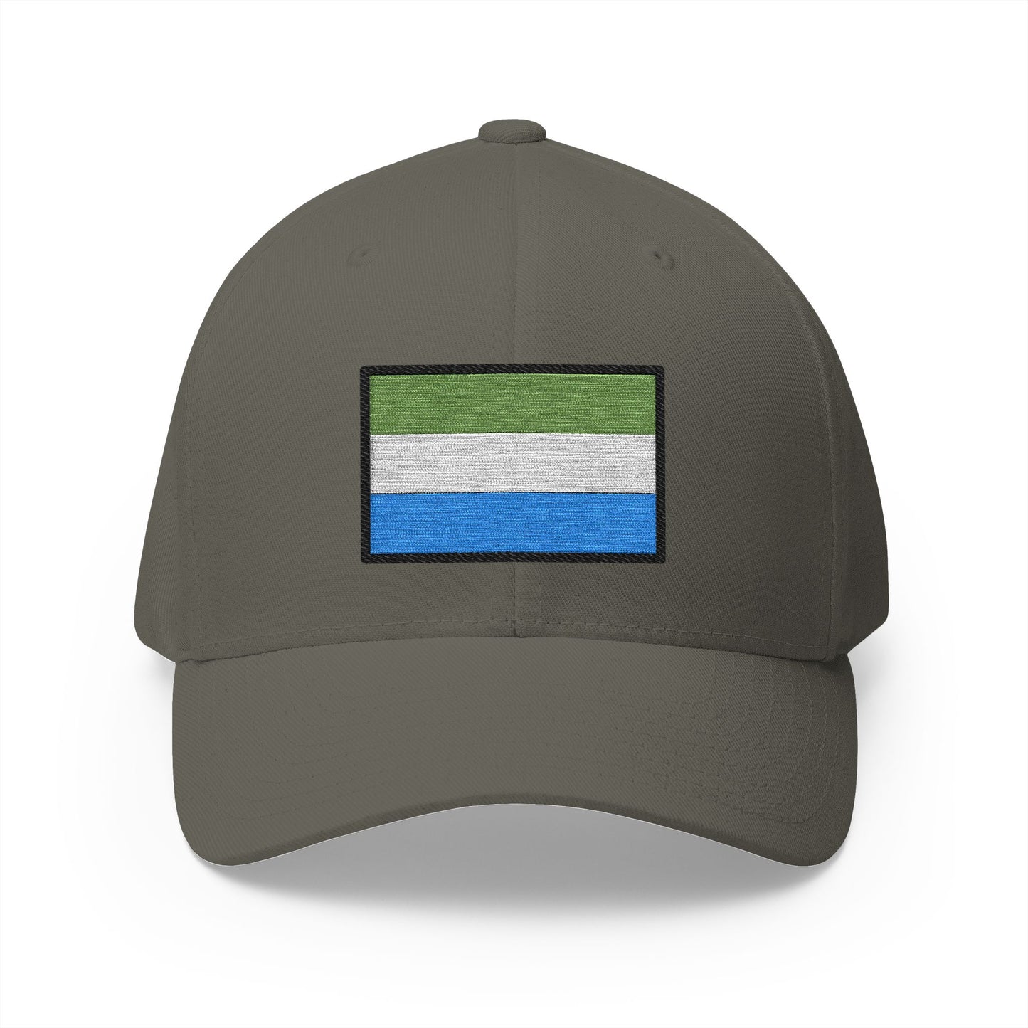 Flag: Sierra Leone Emoji Olive Cap – Premium by Capmoji