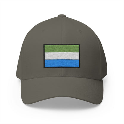 Flag: Sierra Leone Emoji Olive Cap – Premium by Capmoji