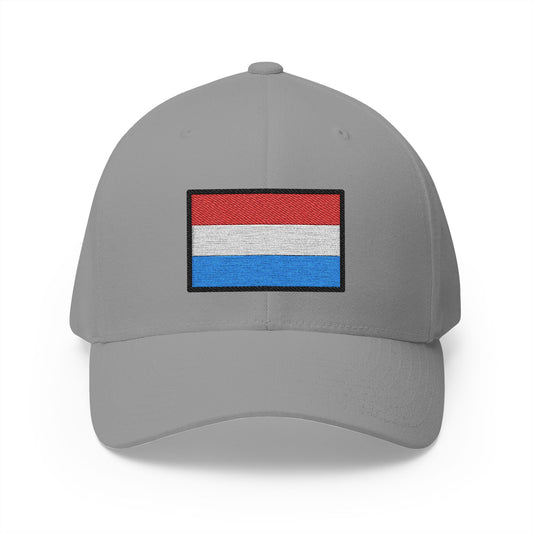 Flag: Luxembourg Emoji Grey Cap – Premium by Capmoji