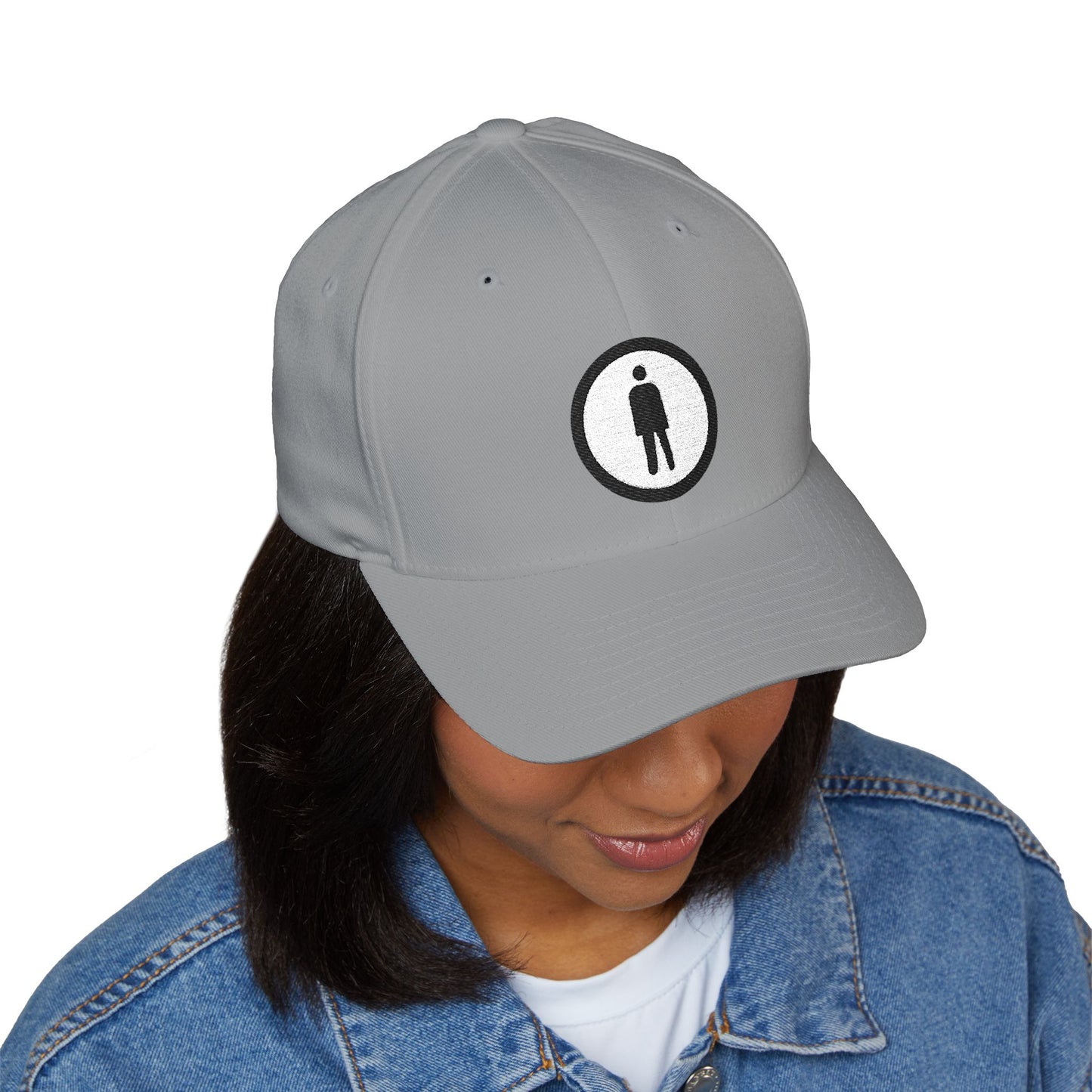 Circled Human Figure Emoji Cap – Premium by Capmoji