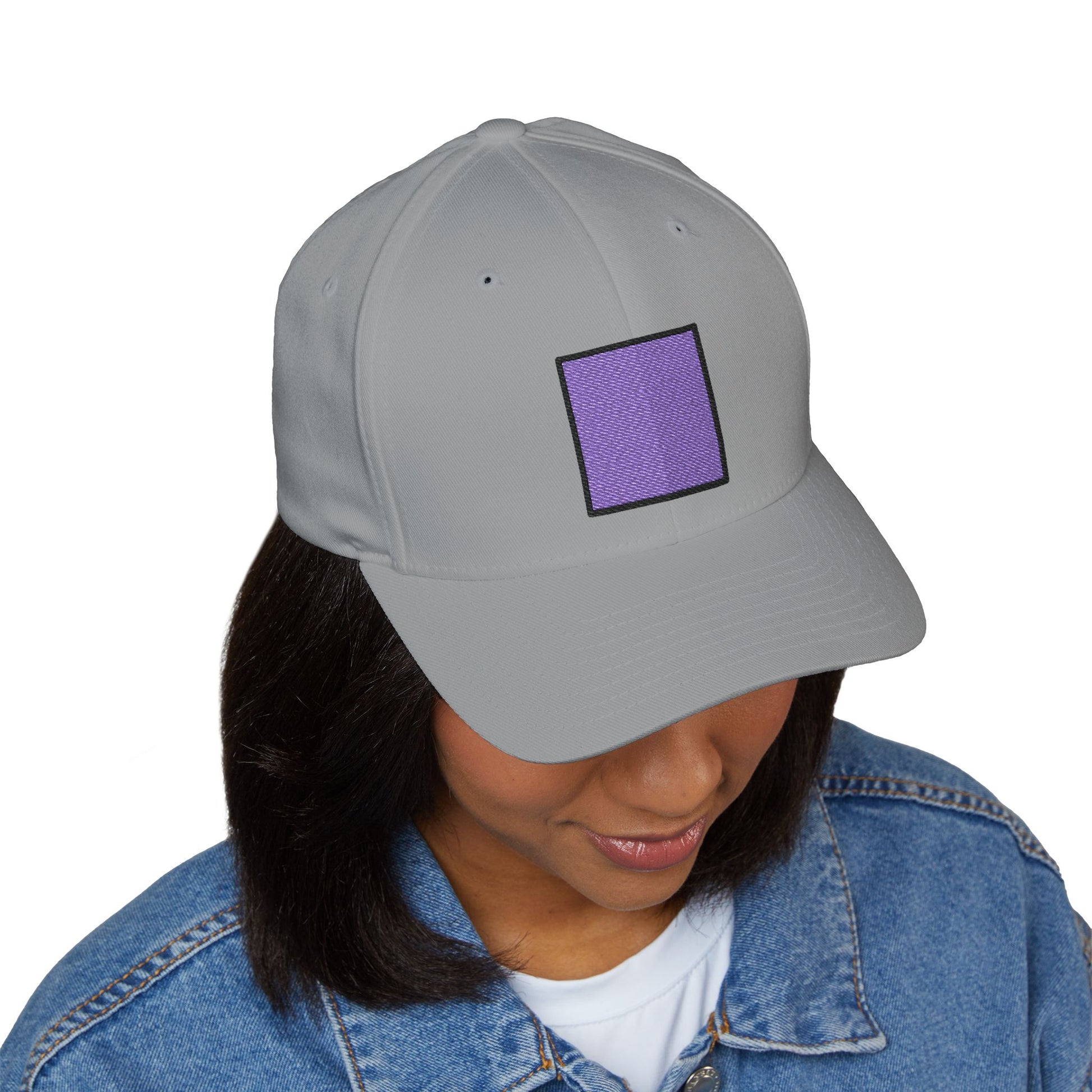 Purple Square Emoji Cap – Premium by Capmoji