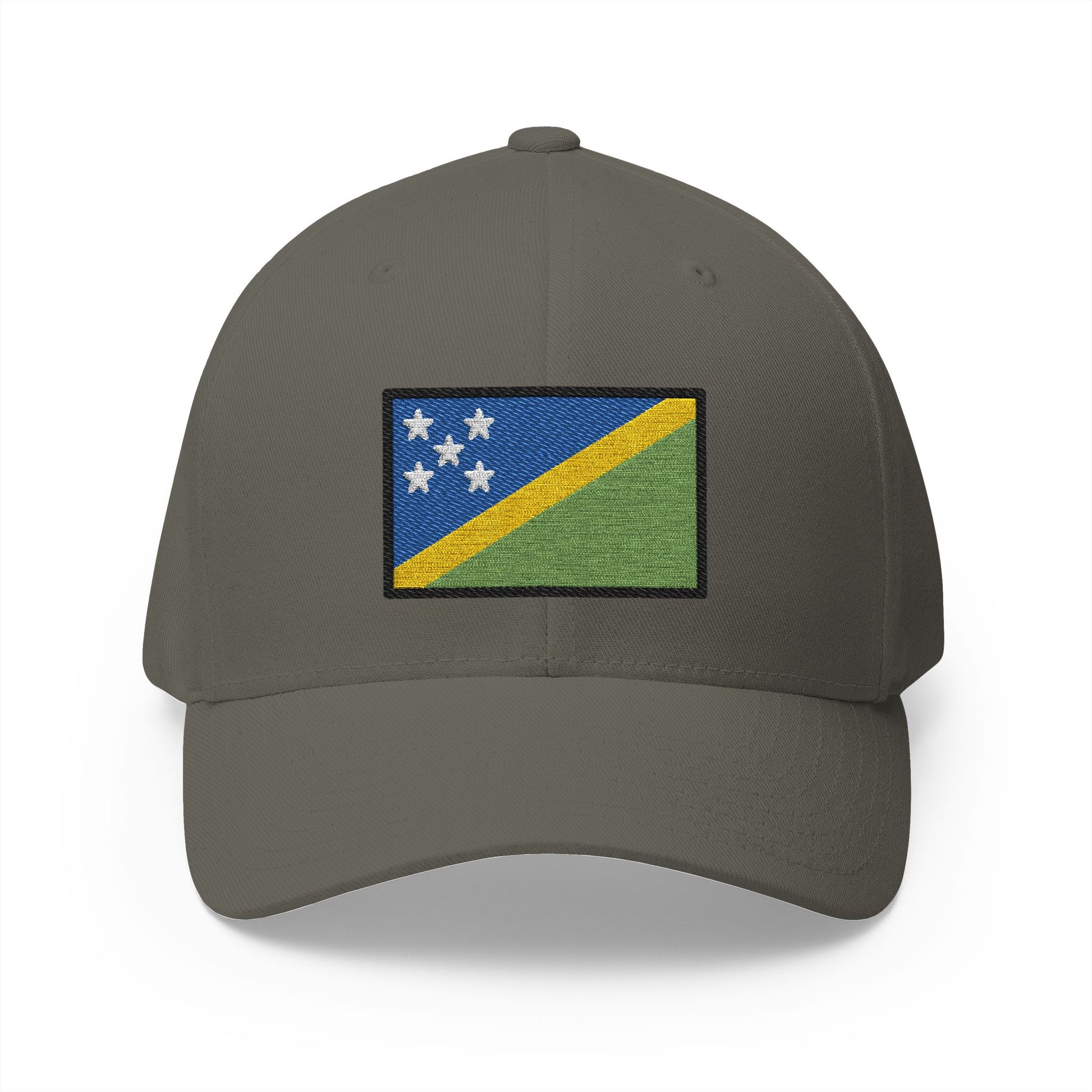 Flag: Solomon Islands Emoji Olive Cap – Premium by Capmoji