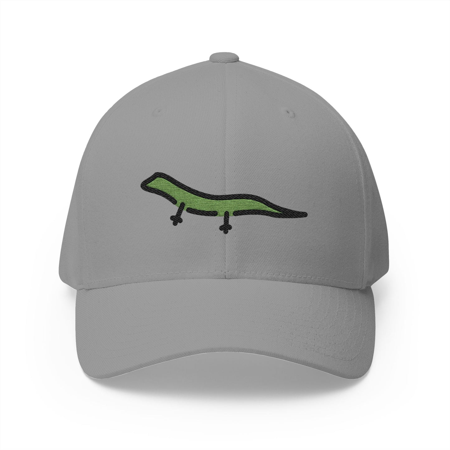 Lizard Emoji Grey Cap – Premium by Capmoji
