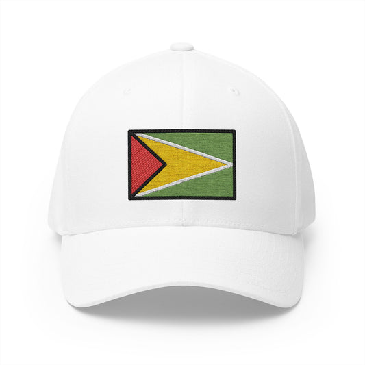 Flag: Guyana Emoji White Cap – Premium by Capmoji
