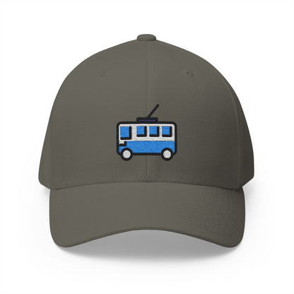 Trolleybus Emoji Olive Cap – Premium by Capmoji