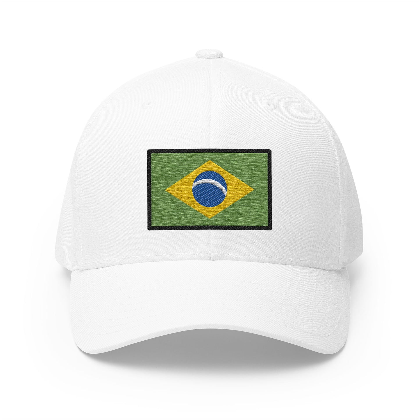 Flag: Brazil Emoji White Cap – Premium by Capmoji