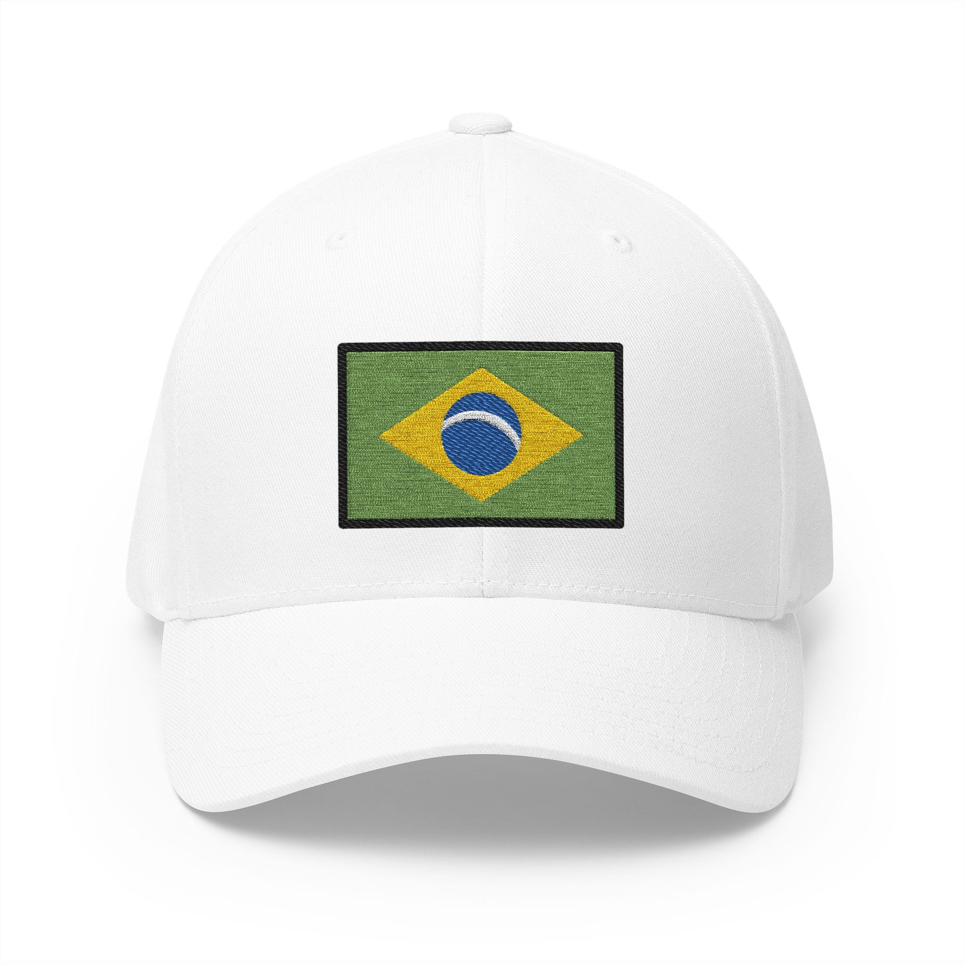Flag: Brazil Emoji White Cap – Premium by Capmoji