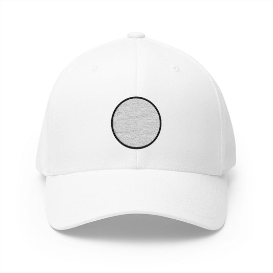 White Circle Emoji White Cap – Premium by Capmoji