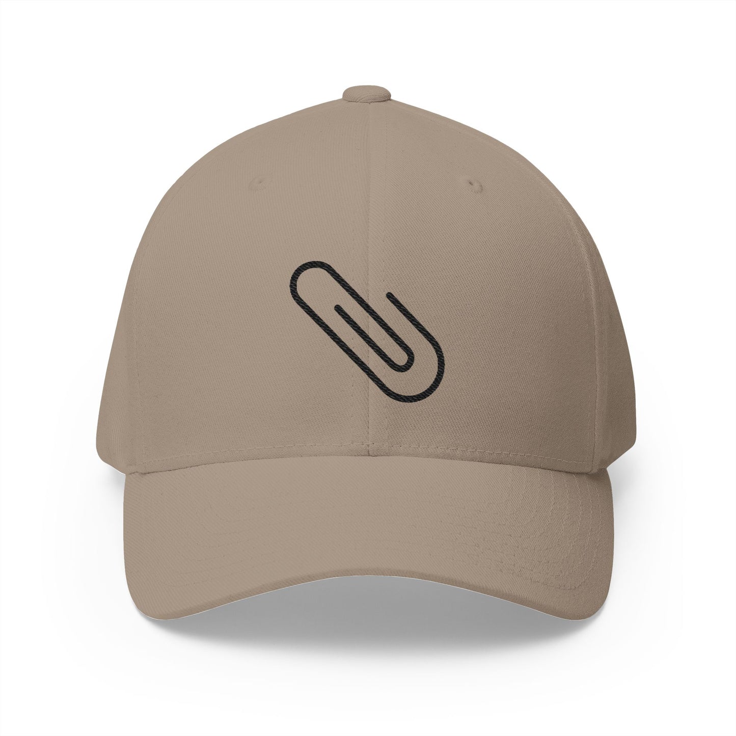 Paperclip Emoji Khaki Cap – Premium by Capmoji