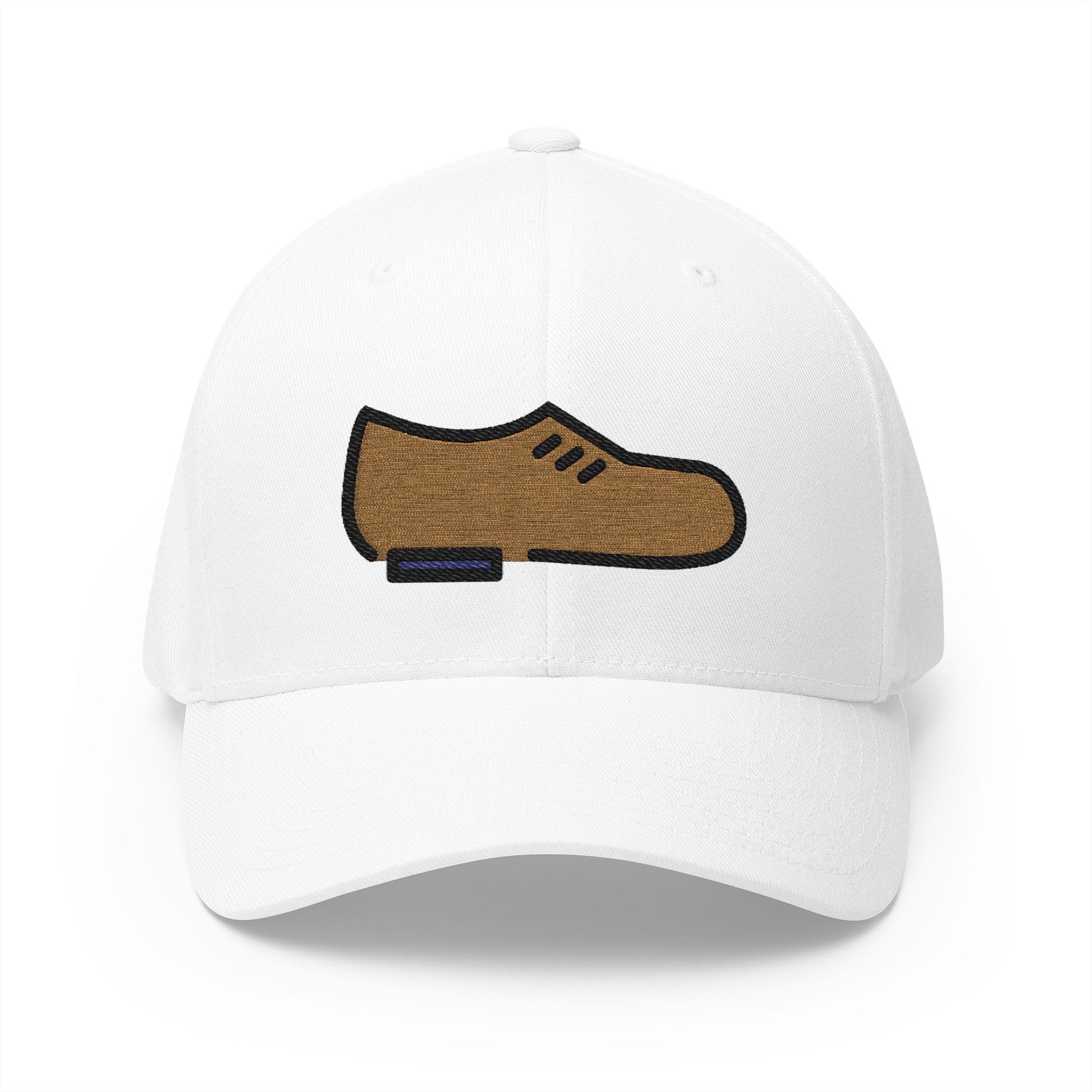 Man'S Shoe Emoji White Cap – Premium by Capmoji