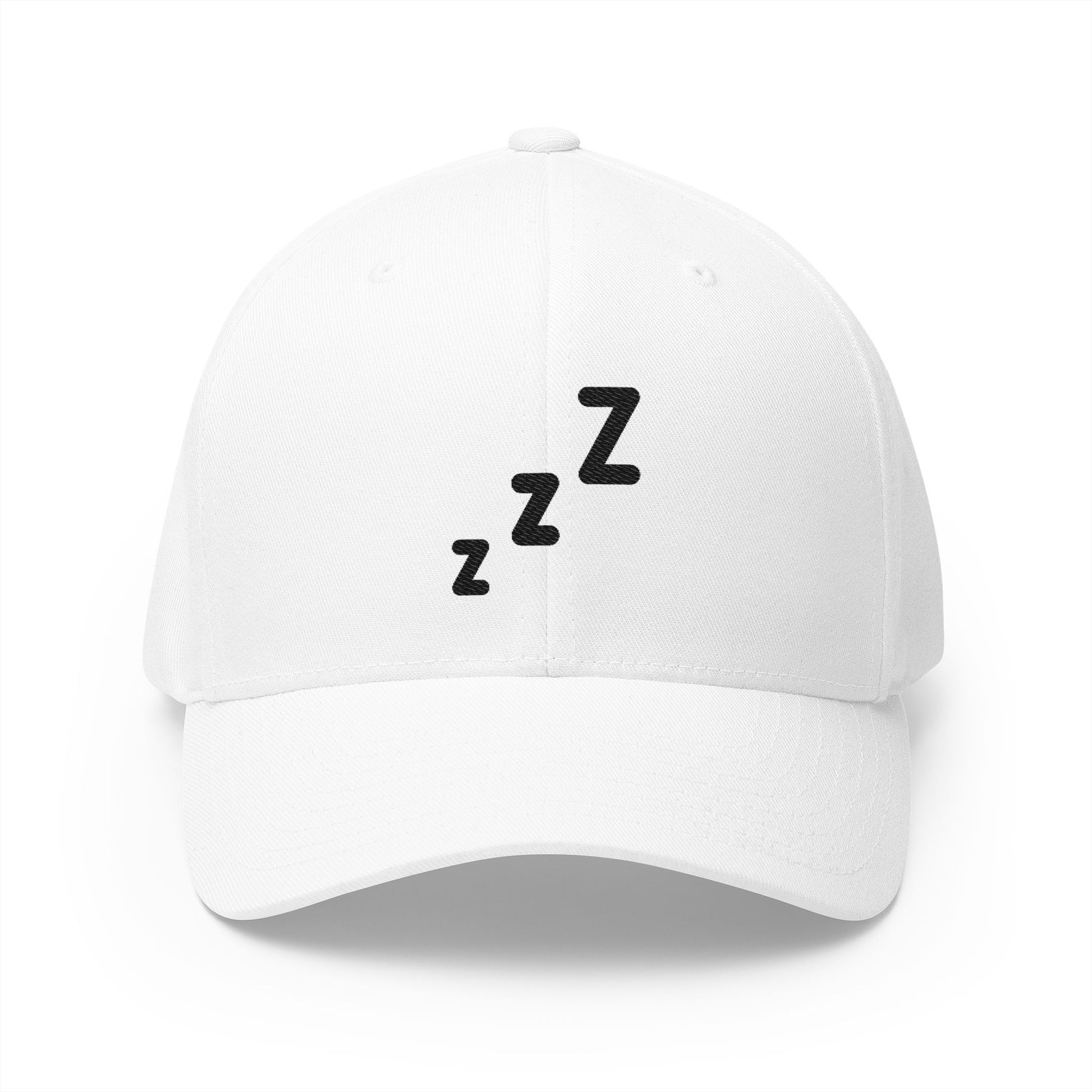 Zzz Emoji White Cap – Premium by Capmoji