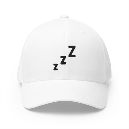 Zzz Emoji White Cap – Premium by Capmoji