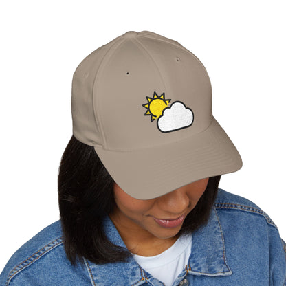 Sun Behind Cloud Emoji Cap – Premium by Capmoji