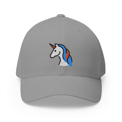 Unicorn Emoji Grey Cap – Premium by Capmoji