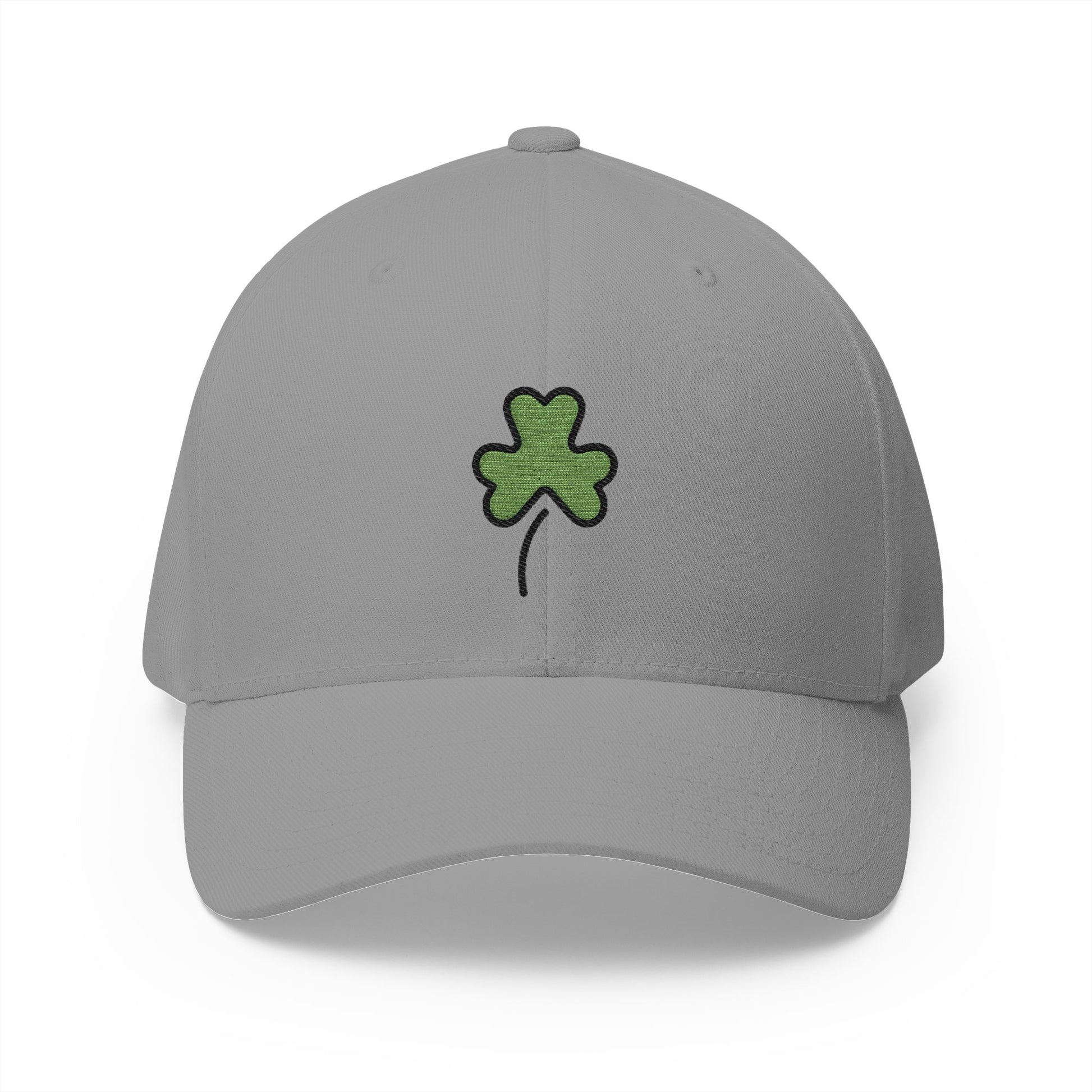 Shamrock Emoji Grey Cap – Premium by Capmoji