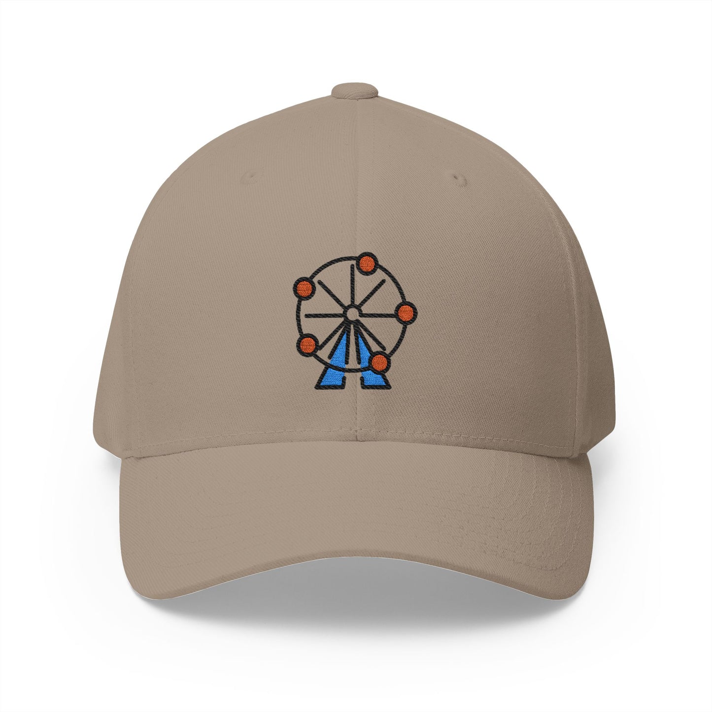 Ferris Wheel Emoji Khaki Cap – Premium by Capmoji