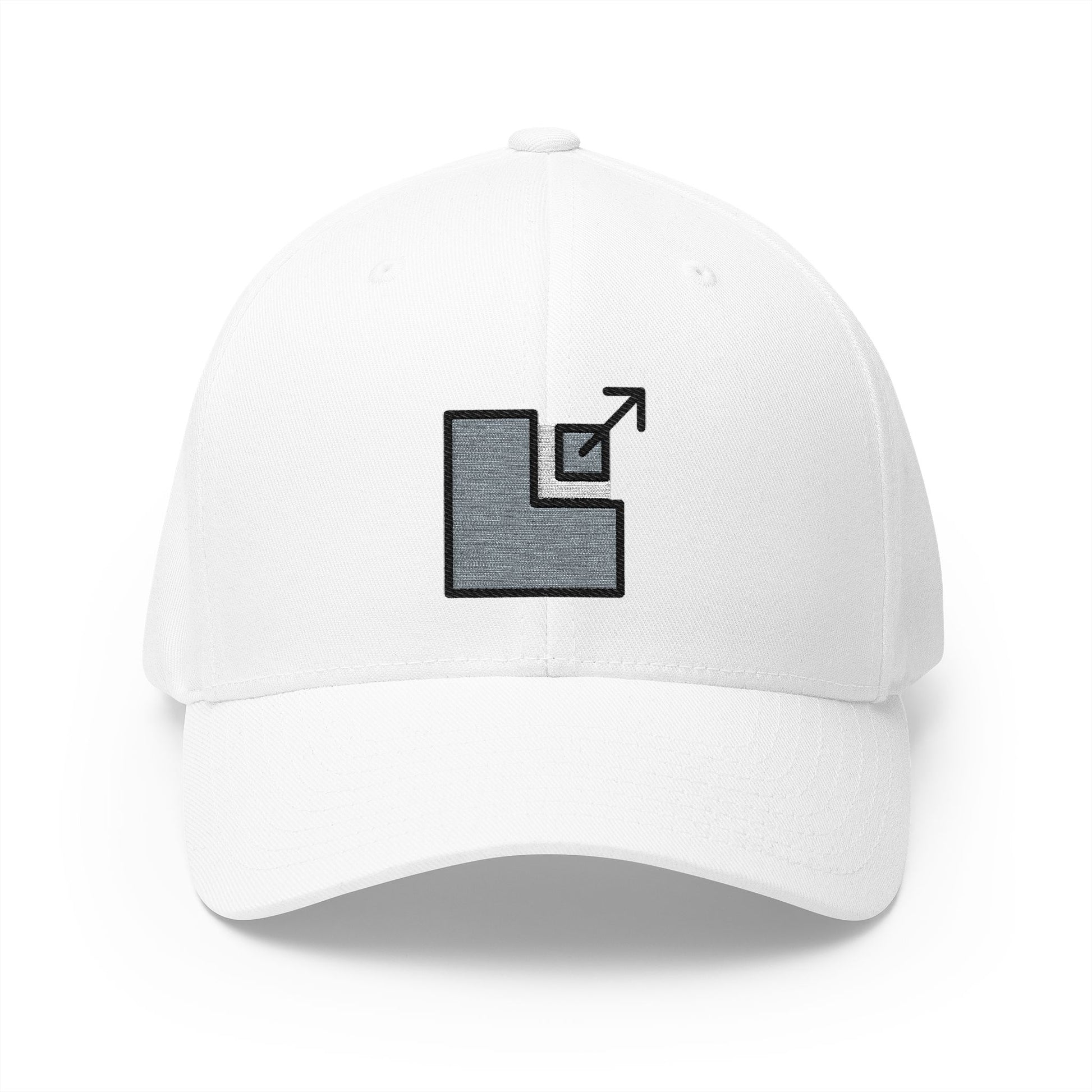 Exit Emoji White Cap – Premium by Capmoji
