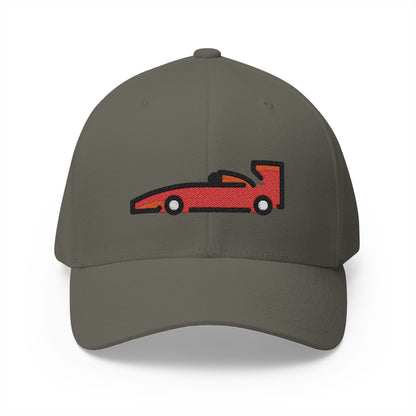 Racing Car Emoji Olive Cap – Premium by Capmoji