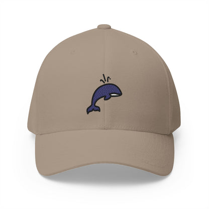 Spouting-Orca Emoji Khaki Cap – Premium by Capmoji