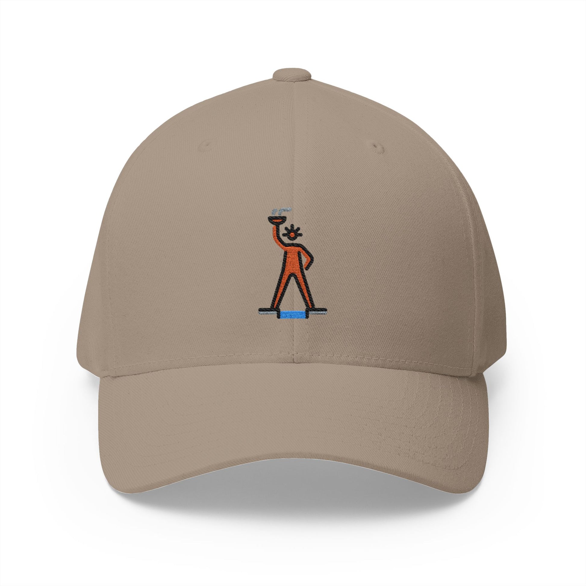 Colossus Of Rhodes Emoji Khaki Cap – Premium by Capmoji