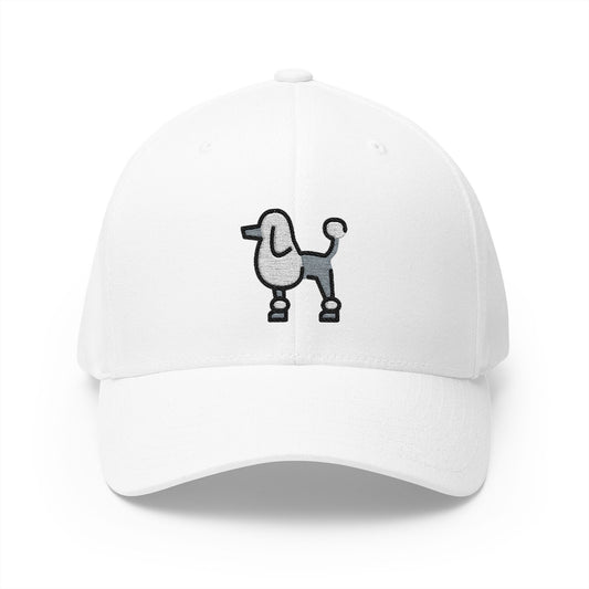 Poodle Emoji White Cap – Premium by Capmoji