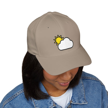 Sun Behind Large Cloud Emoji Cap – Premium by Capmoji