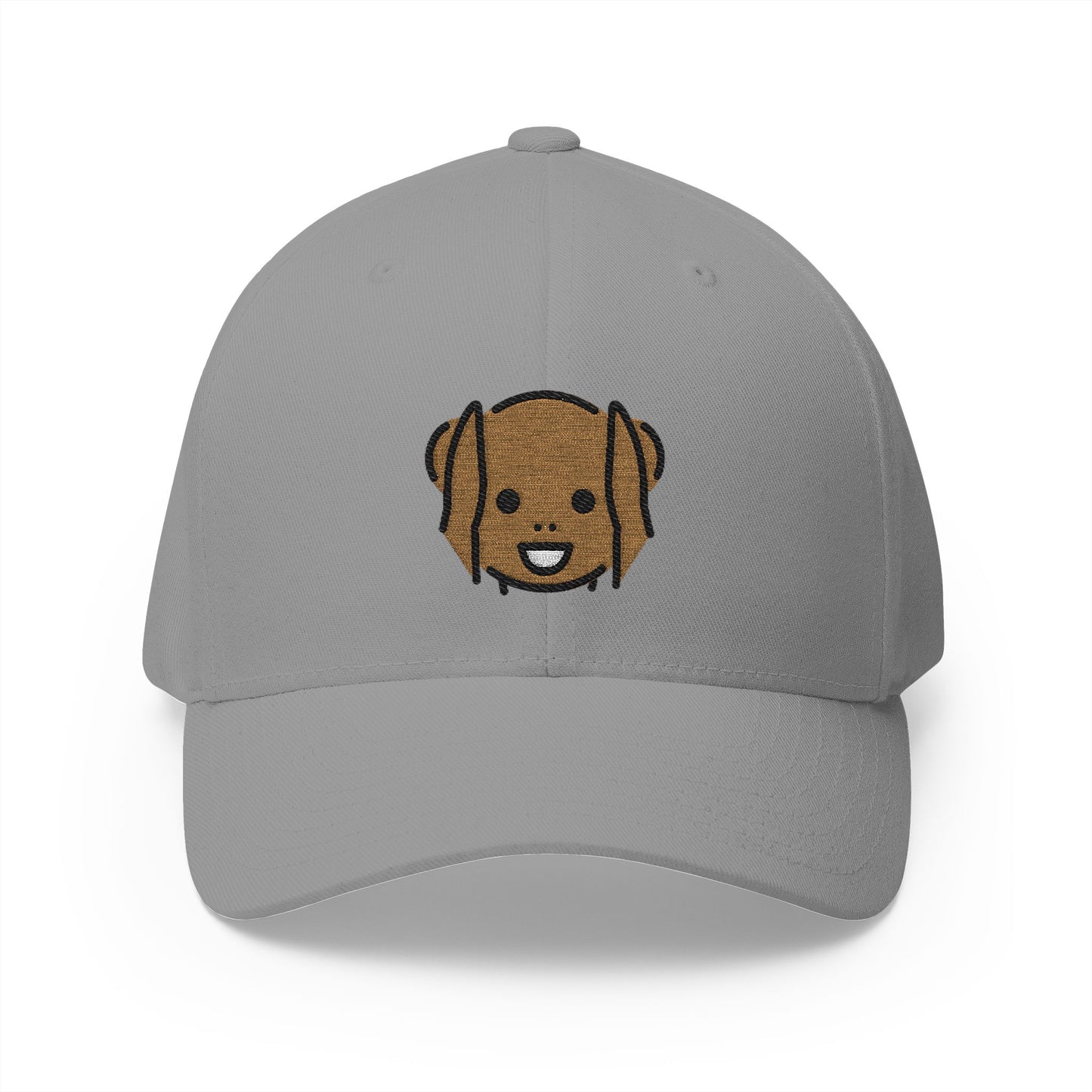 Hear-No-Evil Monkey Emoji Grey Cap – Premium by Capmoji