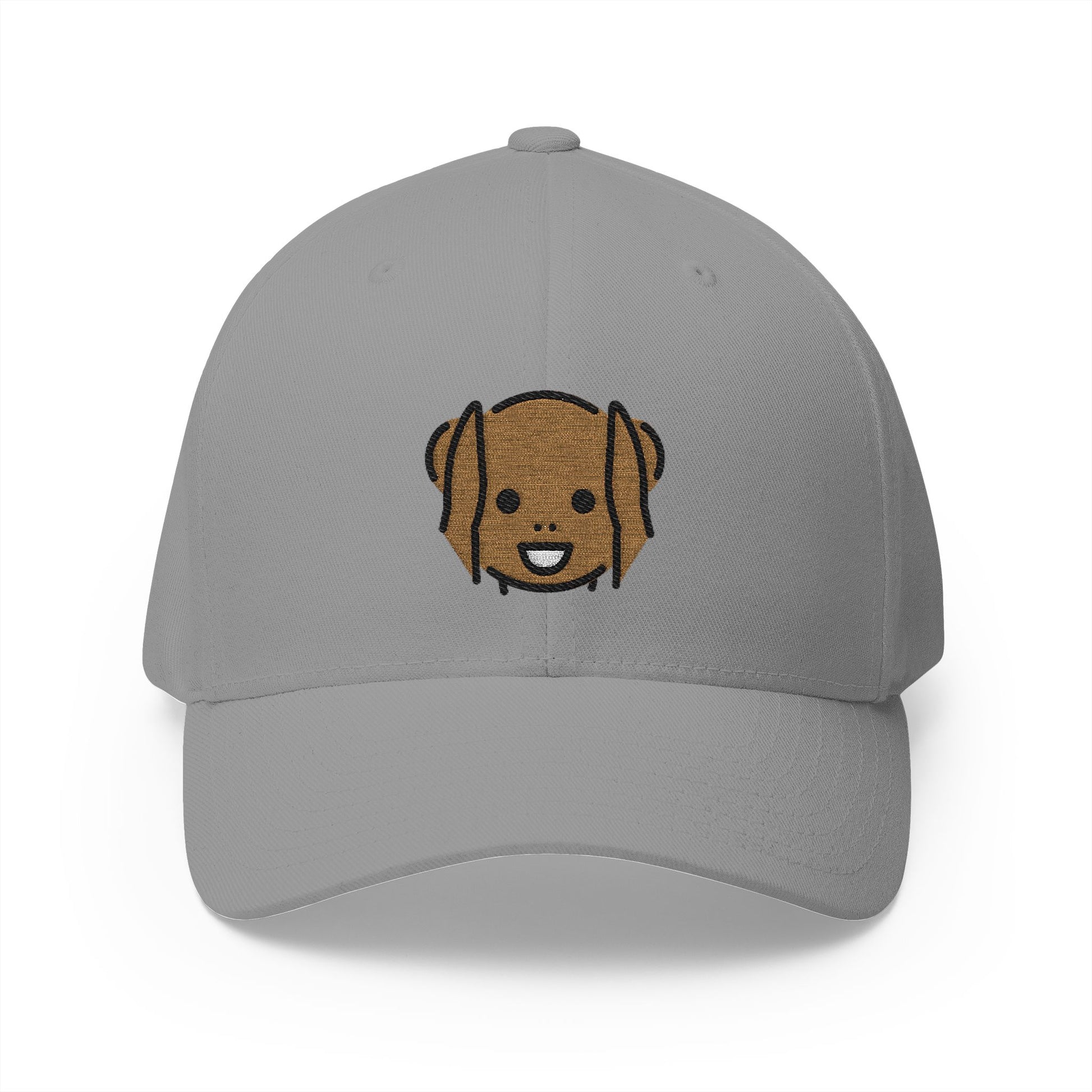 Hear-No-Evil Monkey Emoji Grey Cap – Premium by Capmoji
