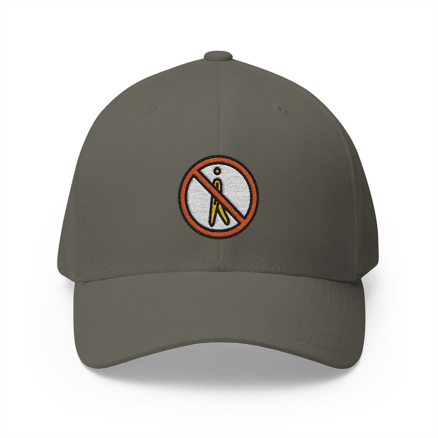 No Pedestrians Emoji Olive Cap – Premium by Capmoji
