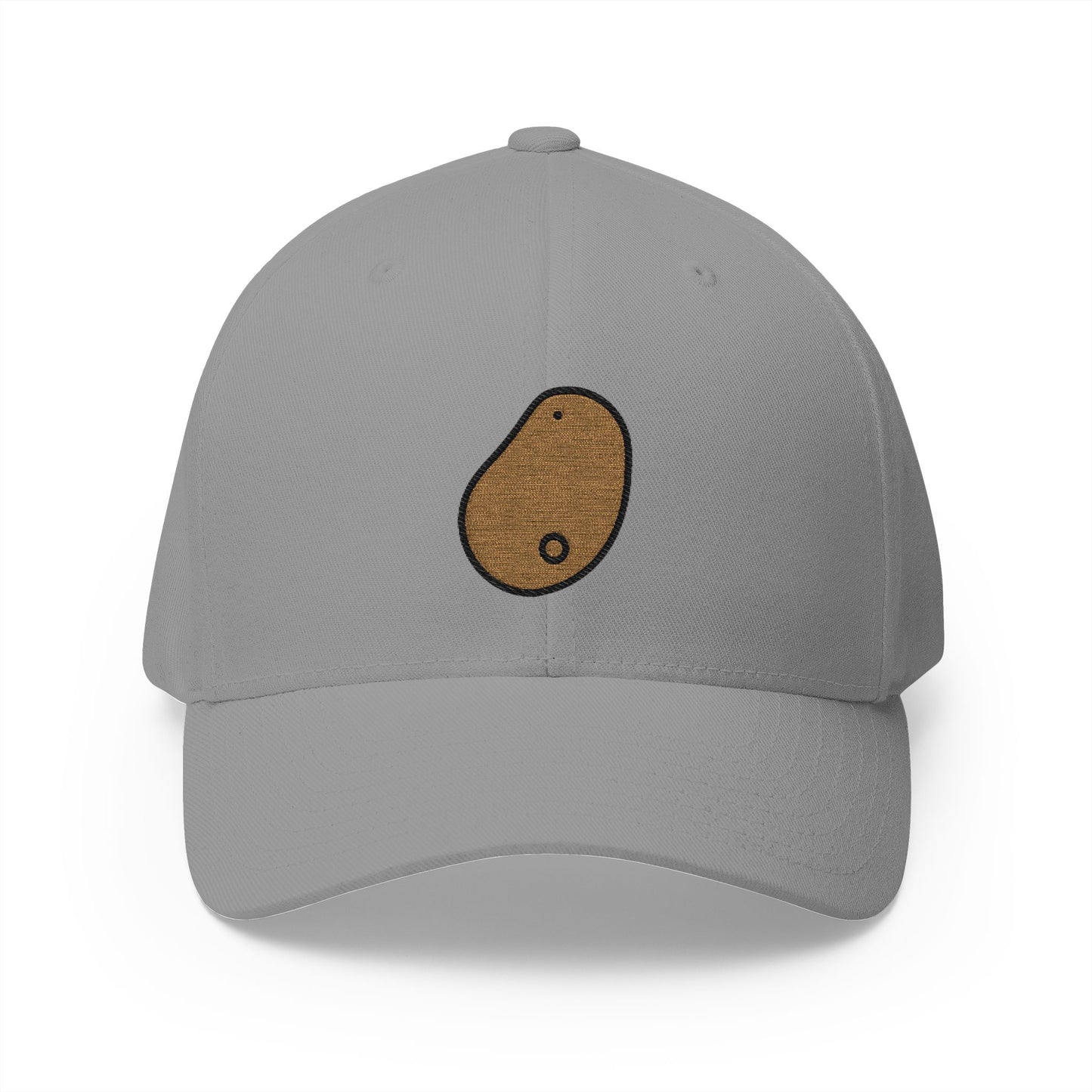 Potato Emoji Grey Cap – Premium by Capmoji