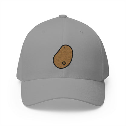 Potato Emoji Grey Cap – Premium by Capmoji