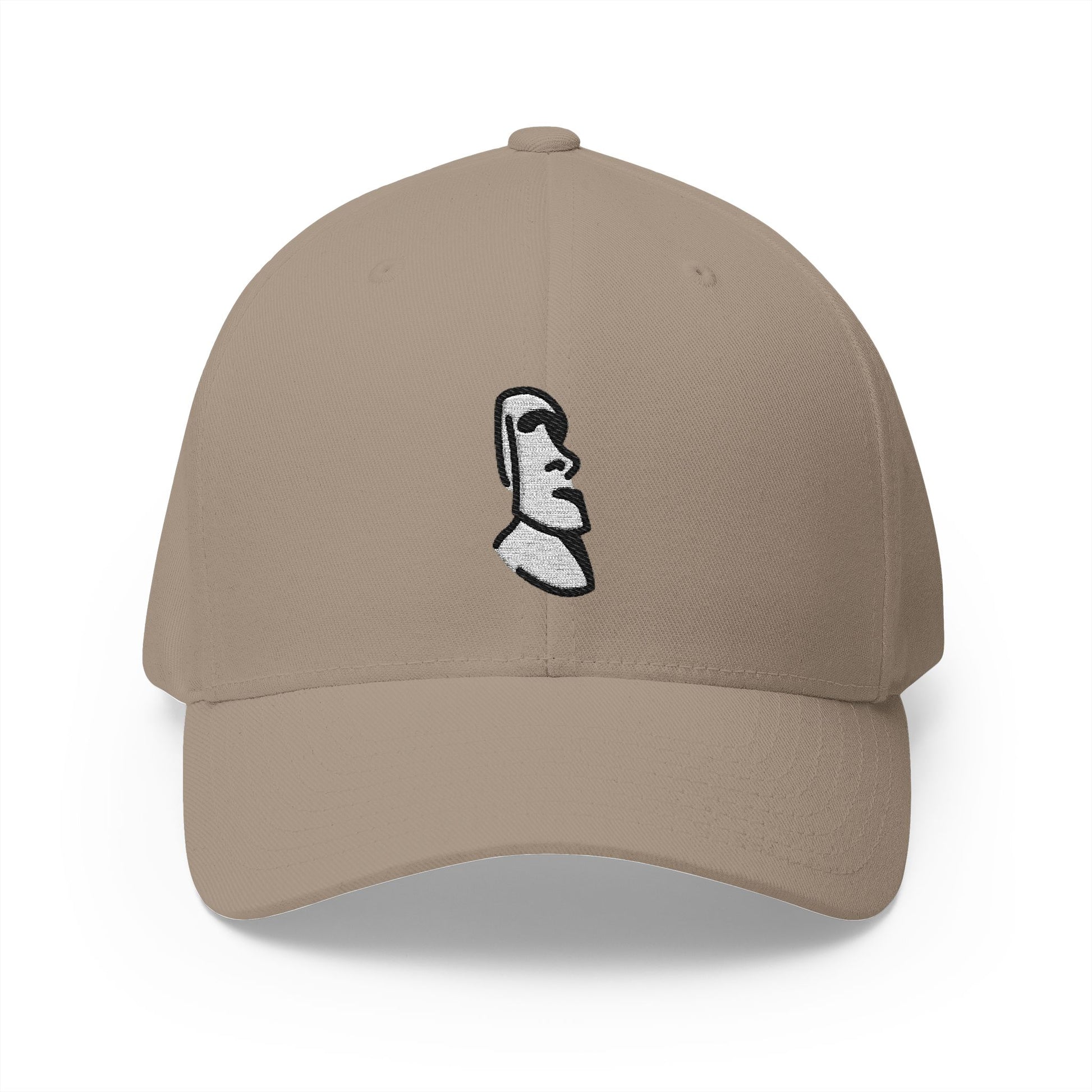 Moai Emoji Khaki Cap – Premium by Capmoji