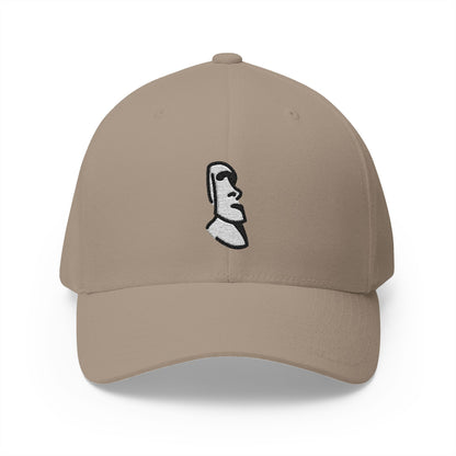 Moai Emoji Khaki Cap – Premium by Capmoji