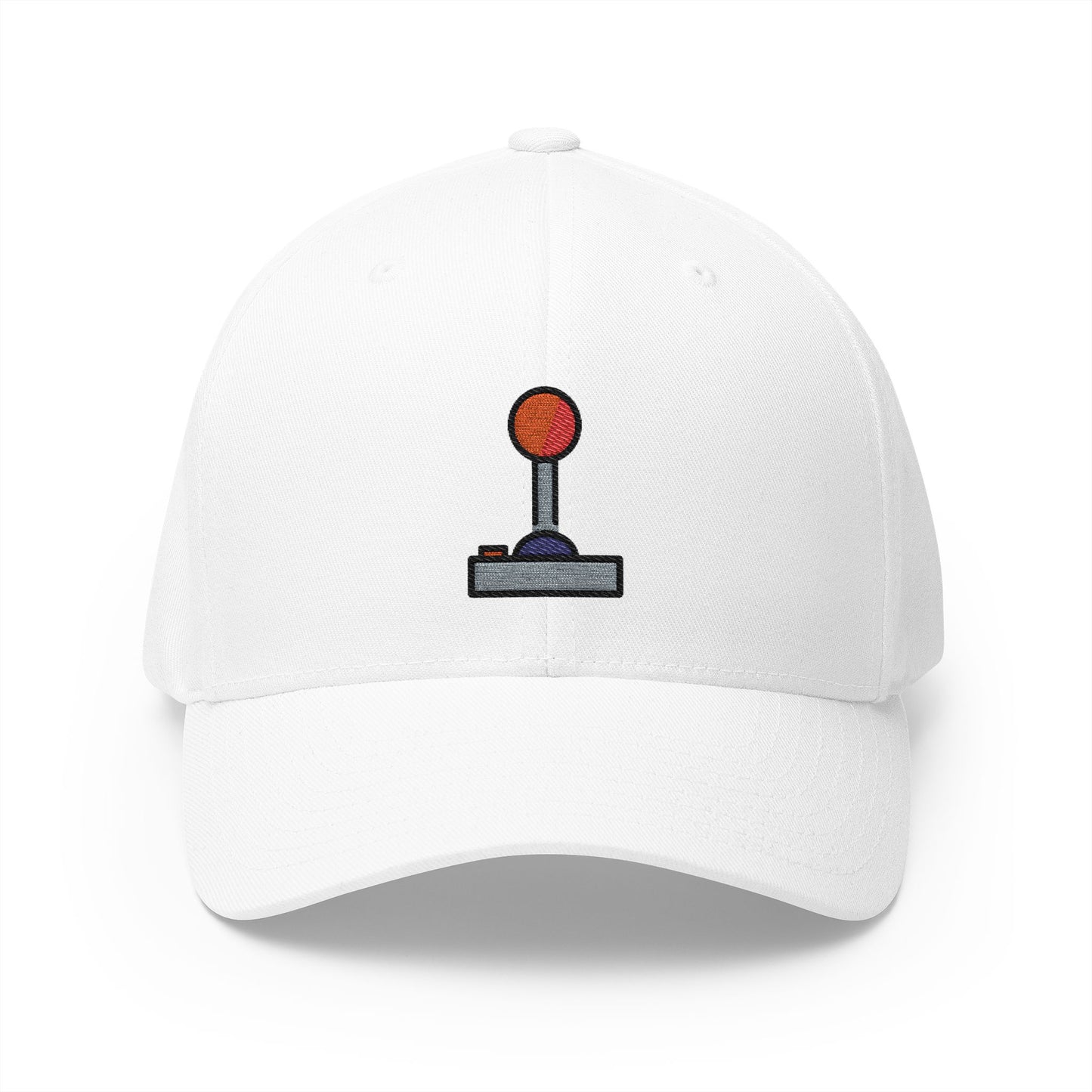 Joystick Emoji White Cap – Premium by Capmoji