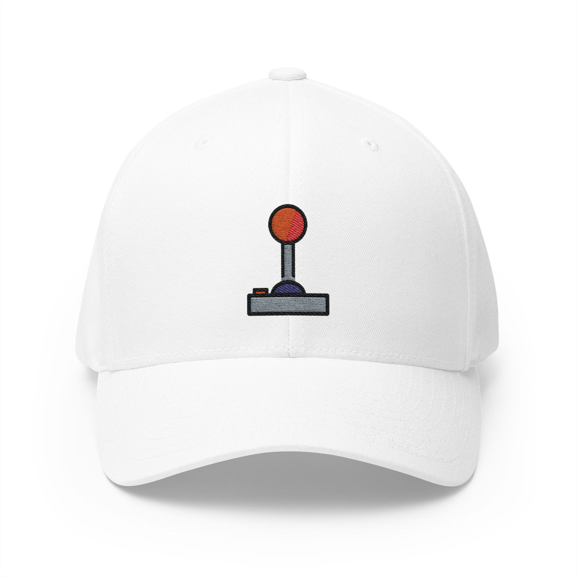 Joystick Emoji White Cap – Premium by Capmoji