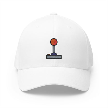 Joystick Emoji White Cap – Premium by Capmoji