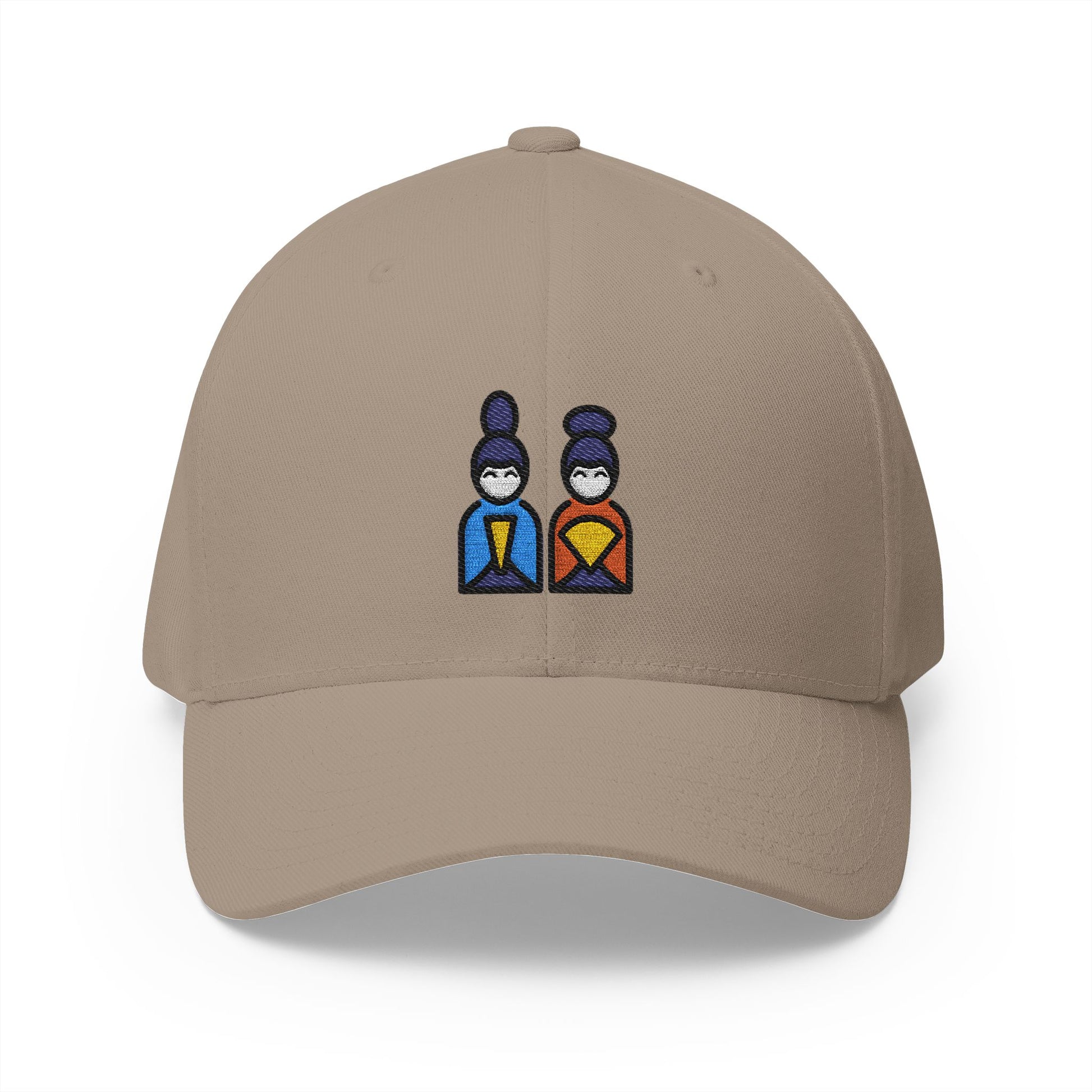 Japanese Dolls Emoji Khaki Cap – Premium by Capmoji