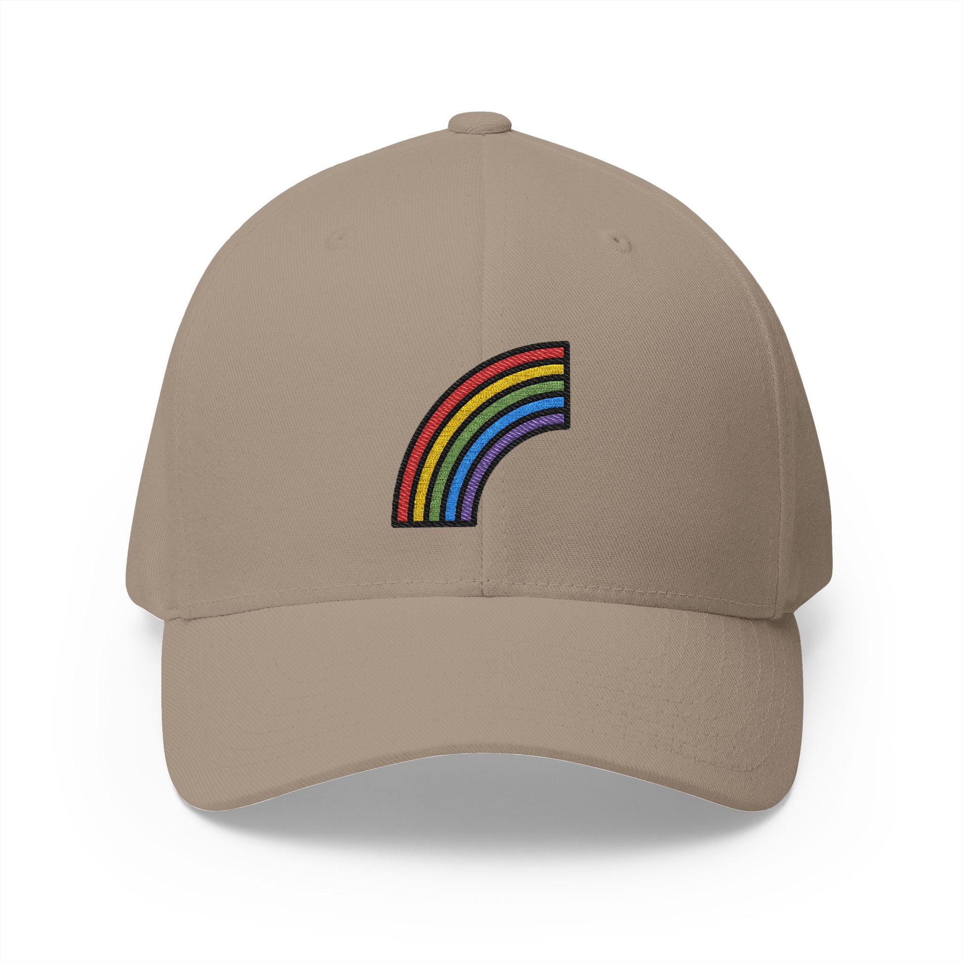 Rainbow Emoji Khaki Cap – Premium by Capmoji
