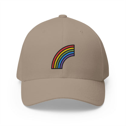 Rainbow Emoji Khaki Cap – Premium by Capmoji
